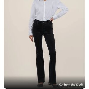 Kut from the Kloth Karen Baby Boot Cut Corduroy Jeans sz 16 Black